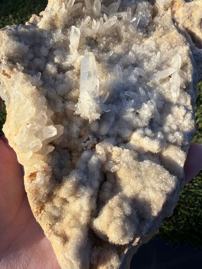 Indonesian Quartz & Druzy Chalcedony Cluster – 18.5cm