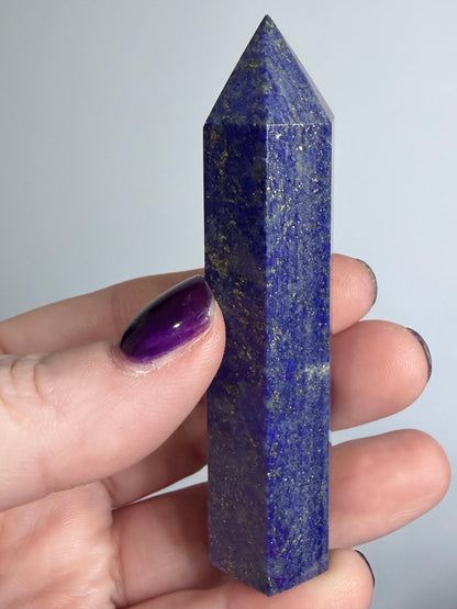 Lapis Lazuli Point | Natural Pyrite Inclusions B
