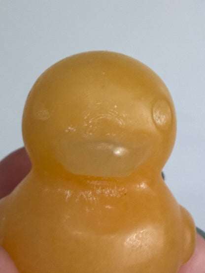 Orange Calcite Duck Carving – 140g 5.5cm