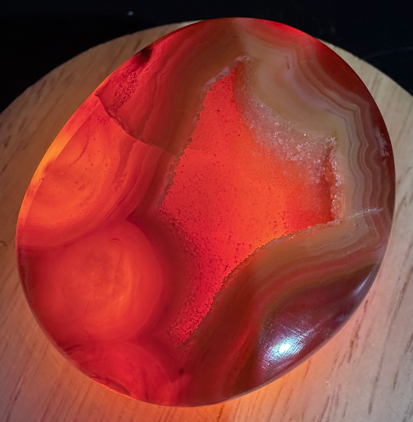 Carnelian Agate Druzy Freeform