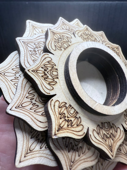 Lotus wooden sphere Holder