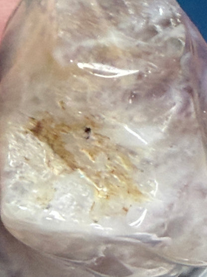 Chevron Amethyst Druzy Goddess Carving – 5cm