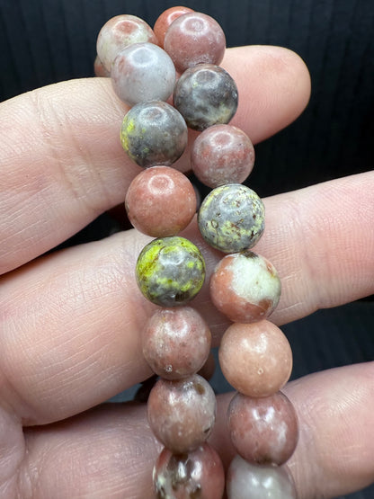 Plum Blossom Jade 8mm Bracelet