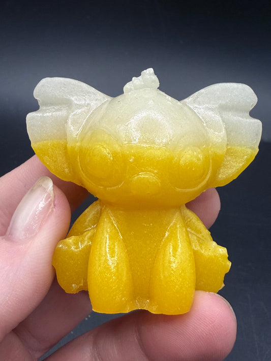 Yellow Stitch Luminous Carving – Glow in the Dark
