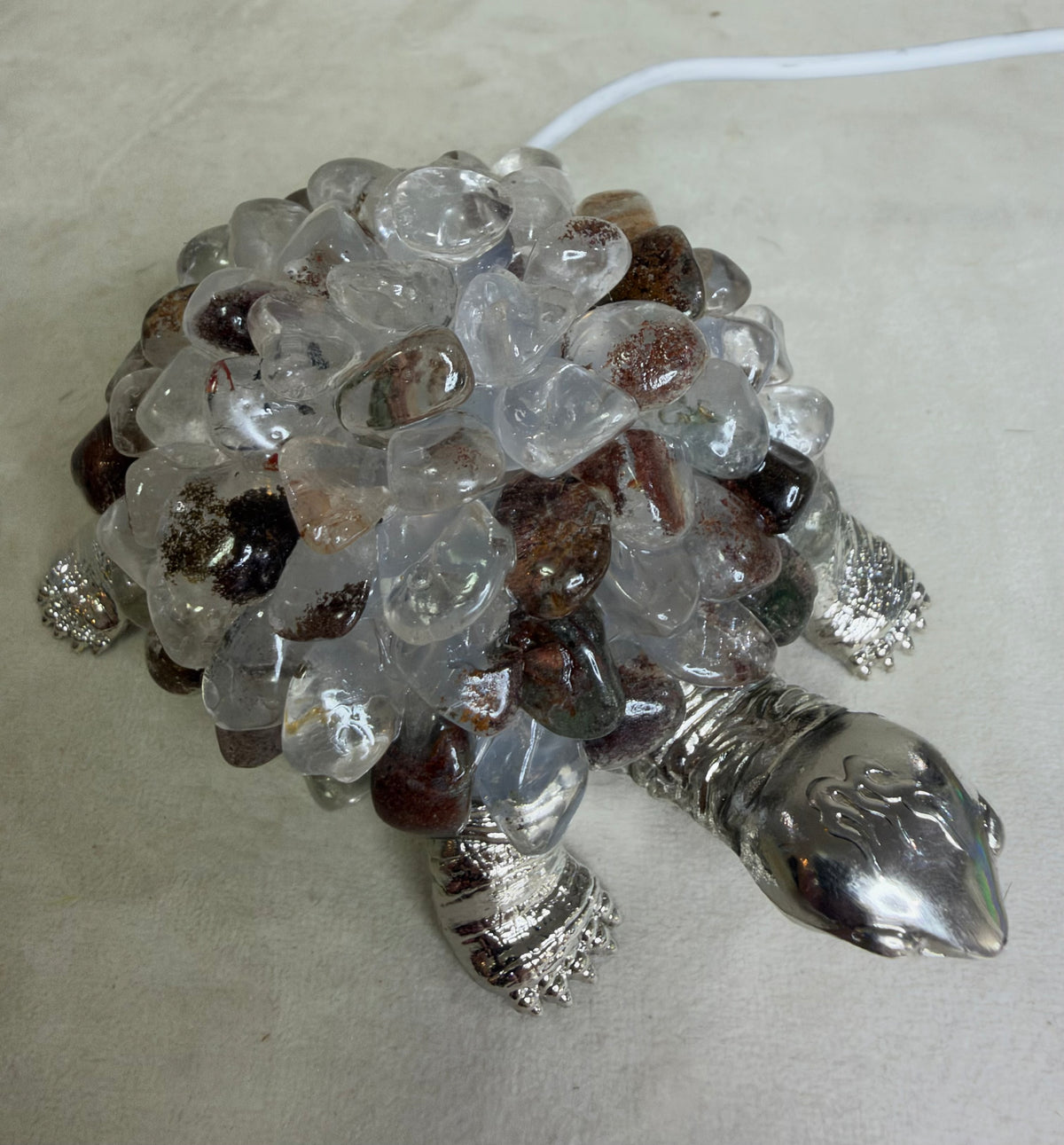 Garden Quartz Turtle Colour Changing USB Lamp A