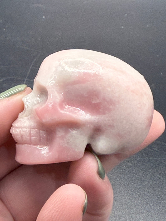 Pink Opal Skull