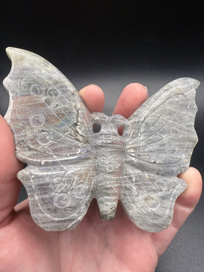 Rainbow Labradorite Butterfly on Stand