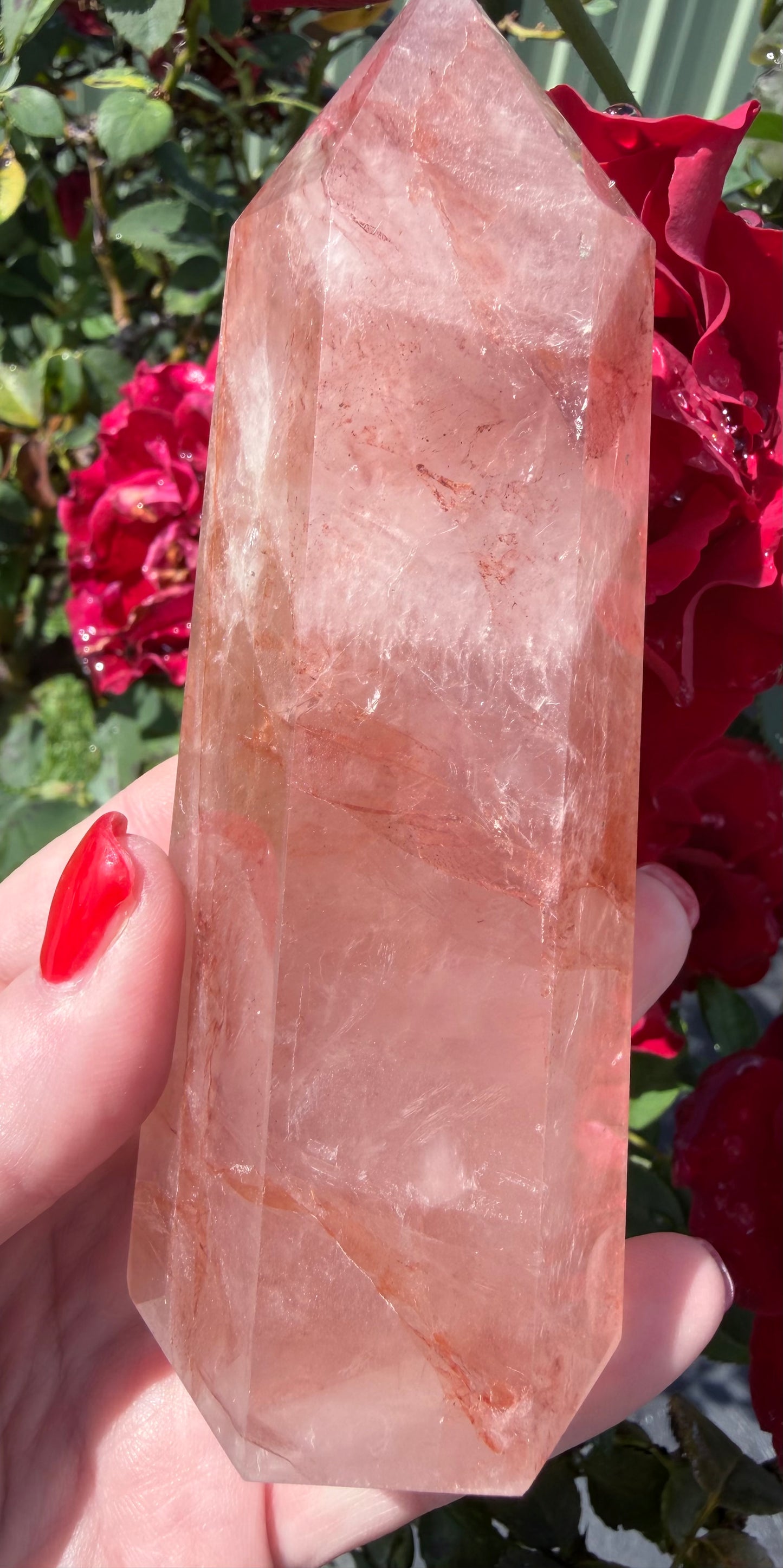 Fire Quartz Tower – 13cm | 355g