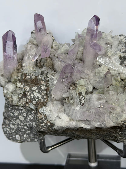 VERA CRUZ AMETHYST CLUSTER ON MATRIX — COLLECTOR PIECE 260g