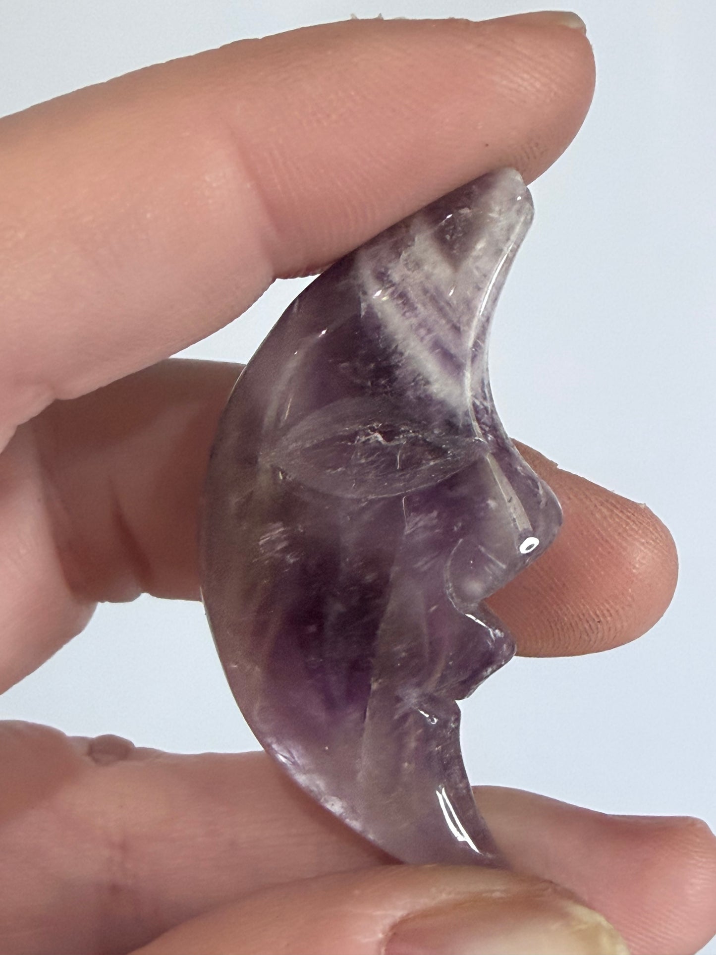 Crystal Moon Face Carvings – Choose Your Own
