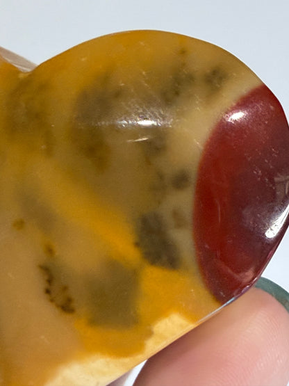 Mookaite Jasper Heart with Natural Dendrites 77g | 6 × 5 cm