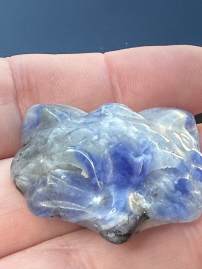 Chinese Sodalite Fox Mask