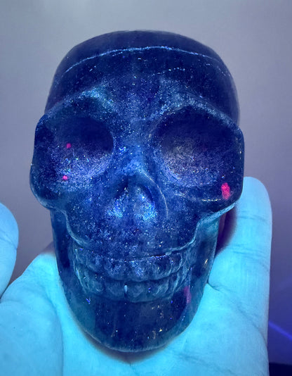 Ruby in Zoisite Skull (UV Reactive) – Large | 757g