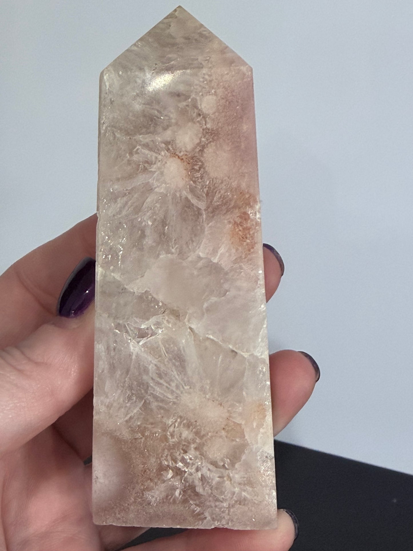 Pink Amethyst Quartz Tower B 10.7cm 263g