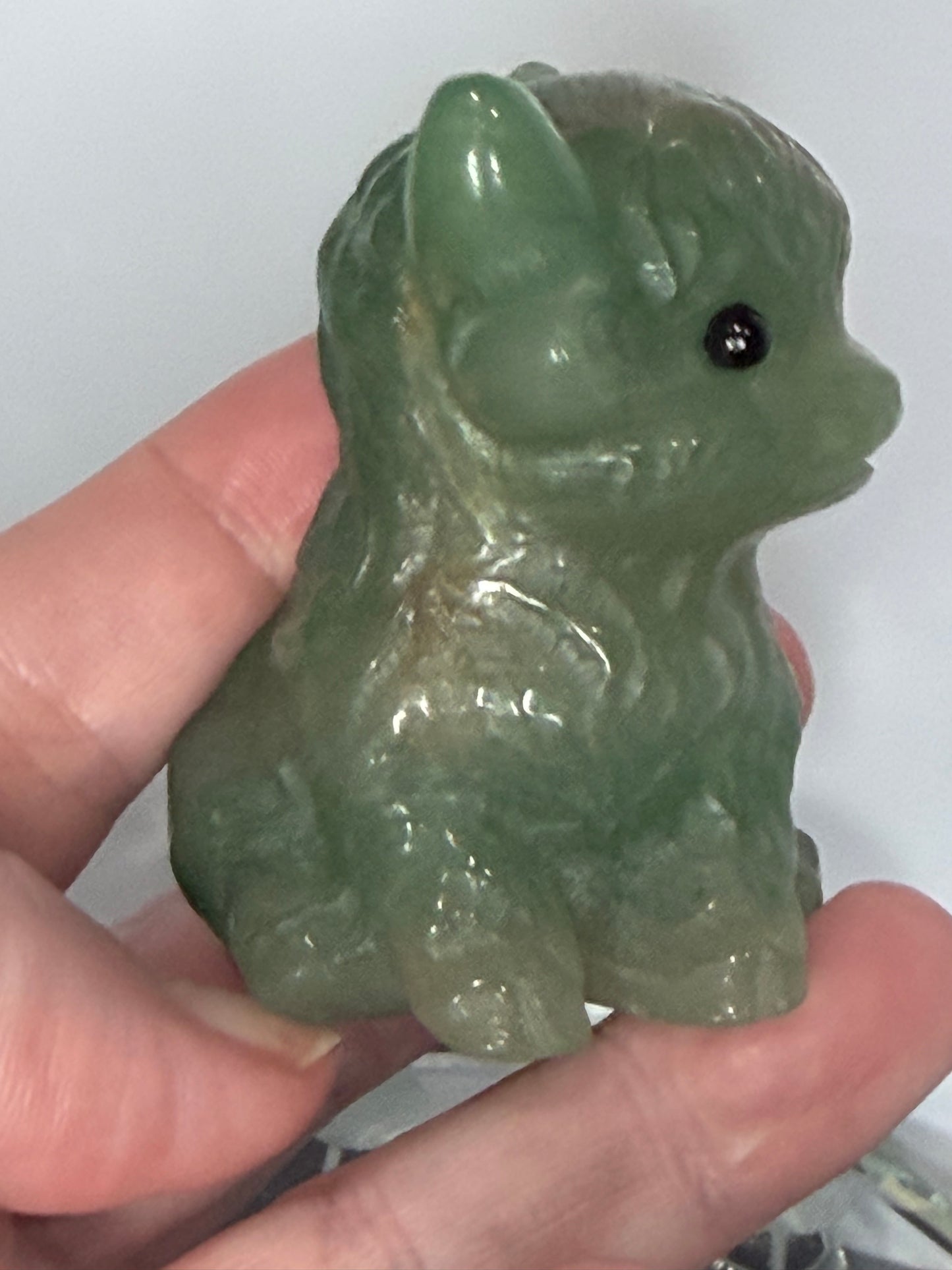 Green Aventurine Sitting Cow Carving – 6cm