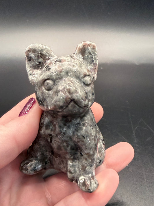 Yooperlite French Bulldog Carving 8.5cm