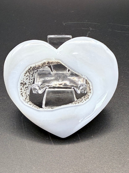 Druzy Agate Heart