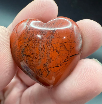 Red Jasper Heart – 3cm (Intuitively Chosen)