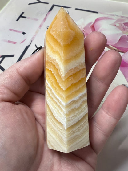 Orange Calcite Point