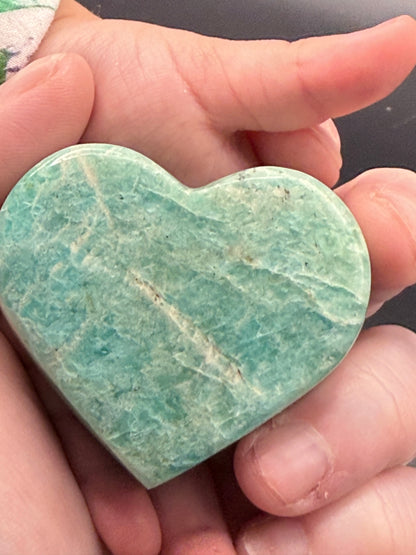 Amazonite Free standing Hearts