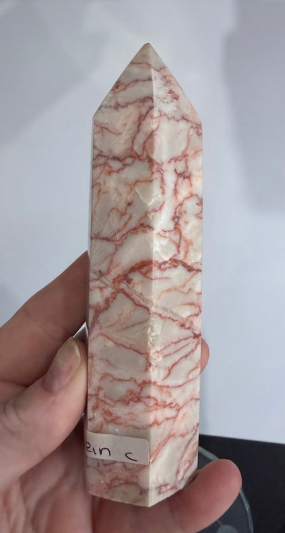 Red Vein Jasper Crystal Tower – 13.4cm | 314g C