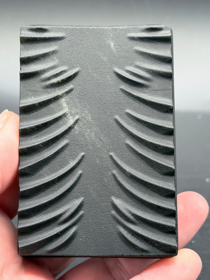 Black Obsidian Carved Dragon Book Blue Eye