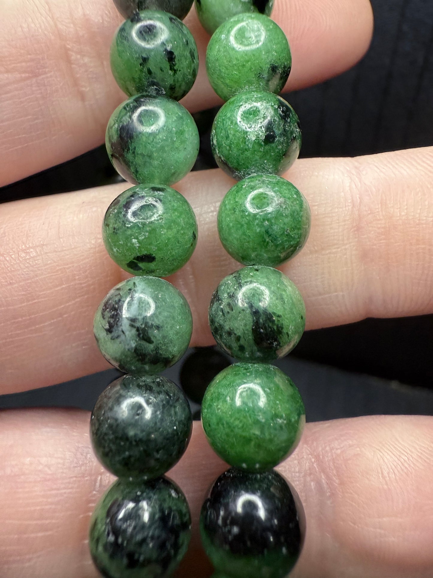 Ruby in zoisite Bracelet 8mm