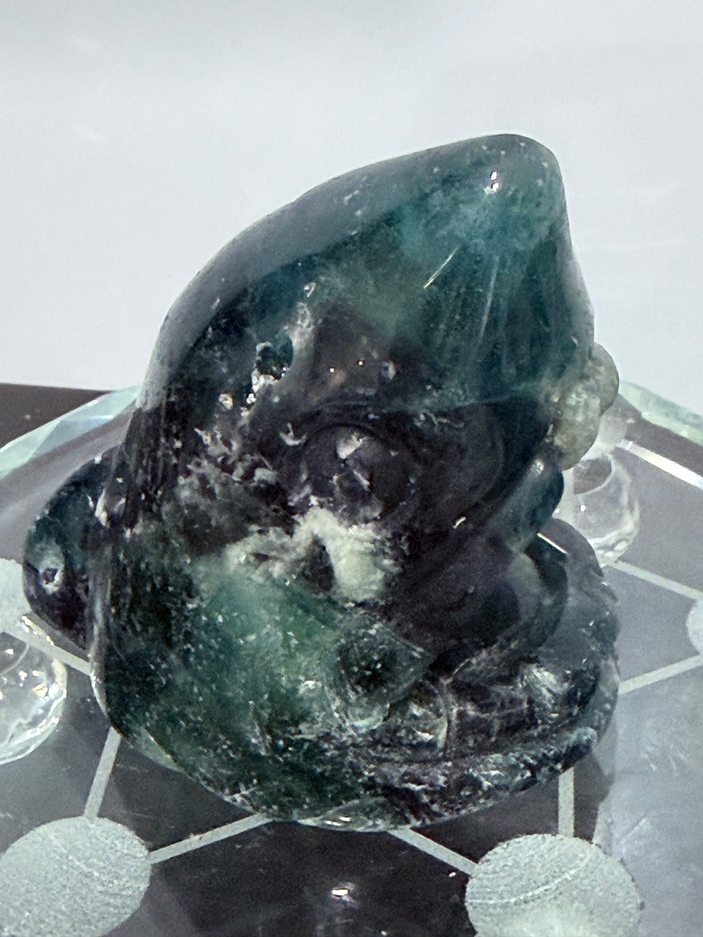 Blue Fluorite Shark Carving 7.2cm | 242g
