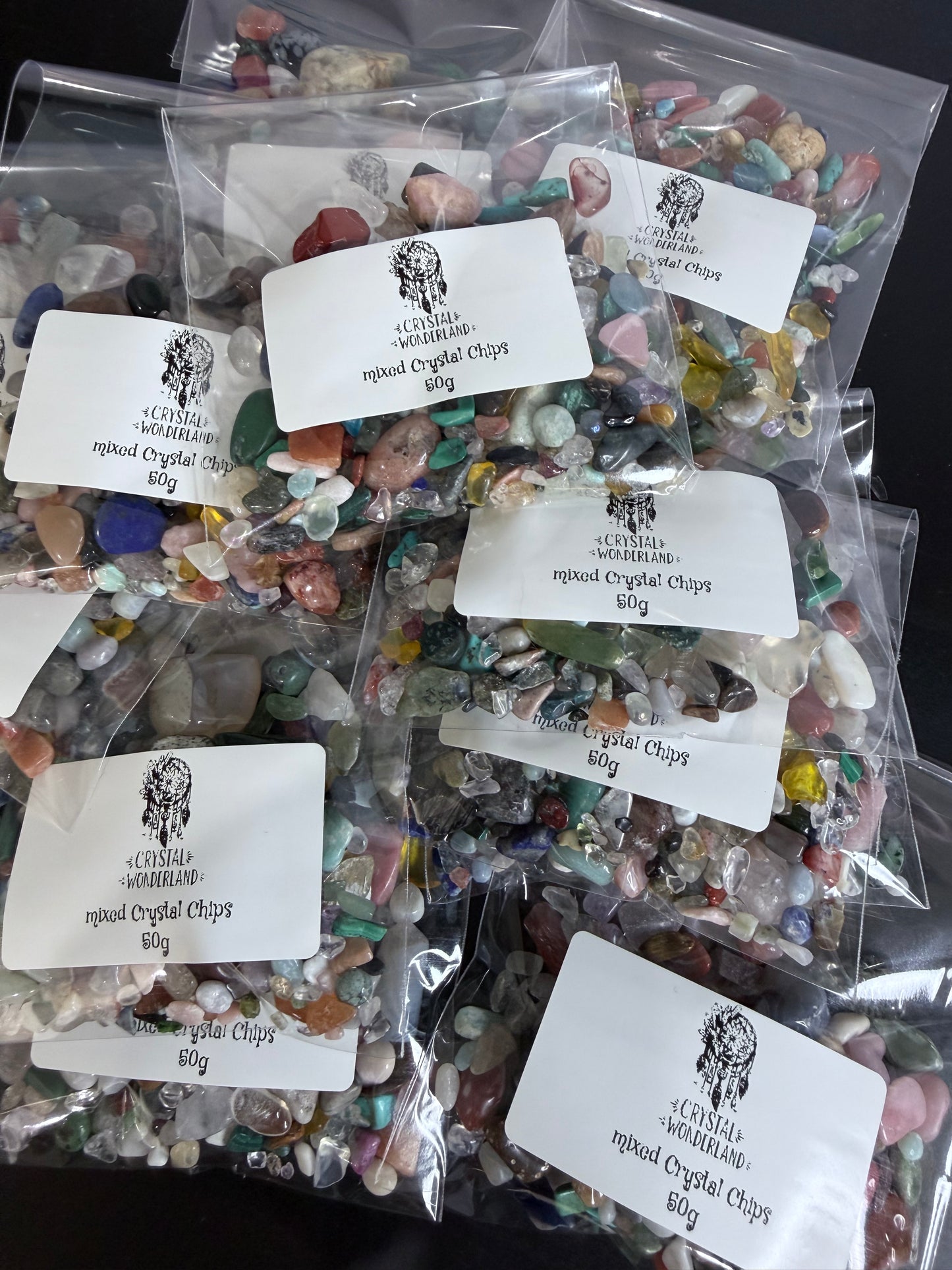 Mixed Crystal Chips – 50g Bag