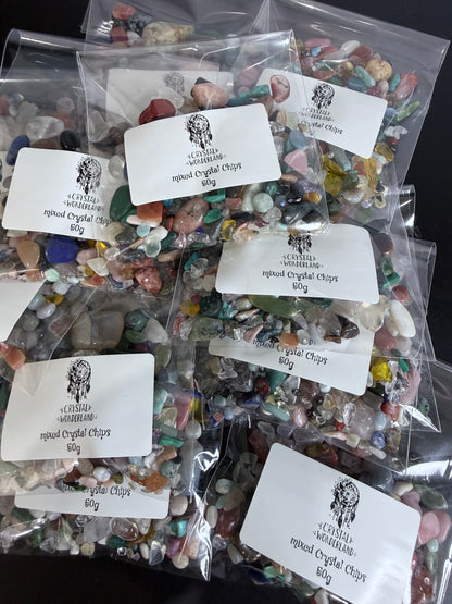 Mixed Crystal Chips – 50g Bag