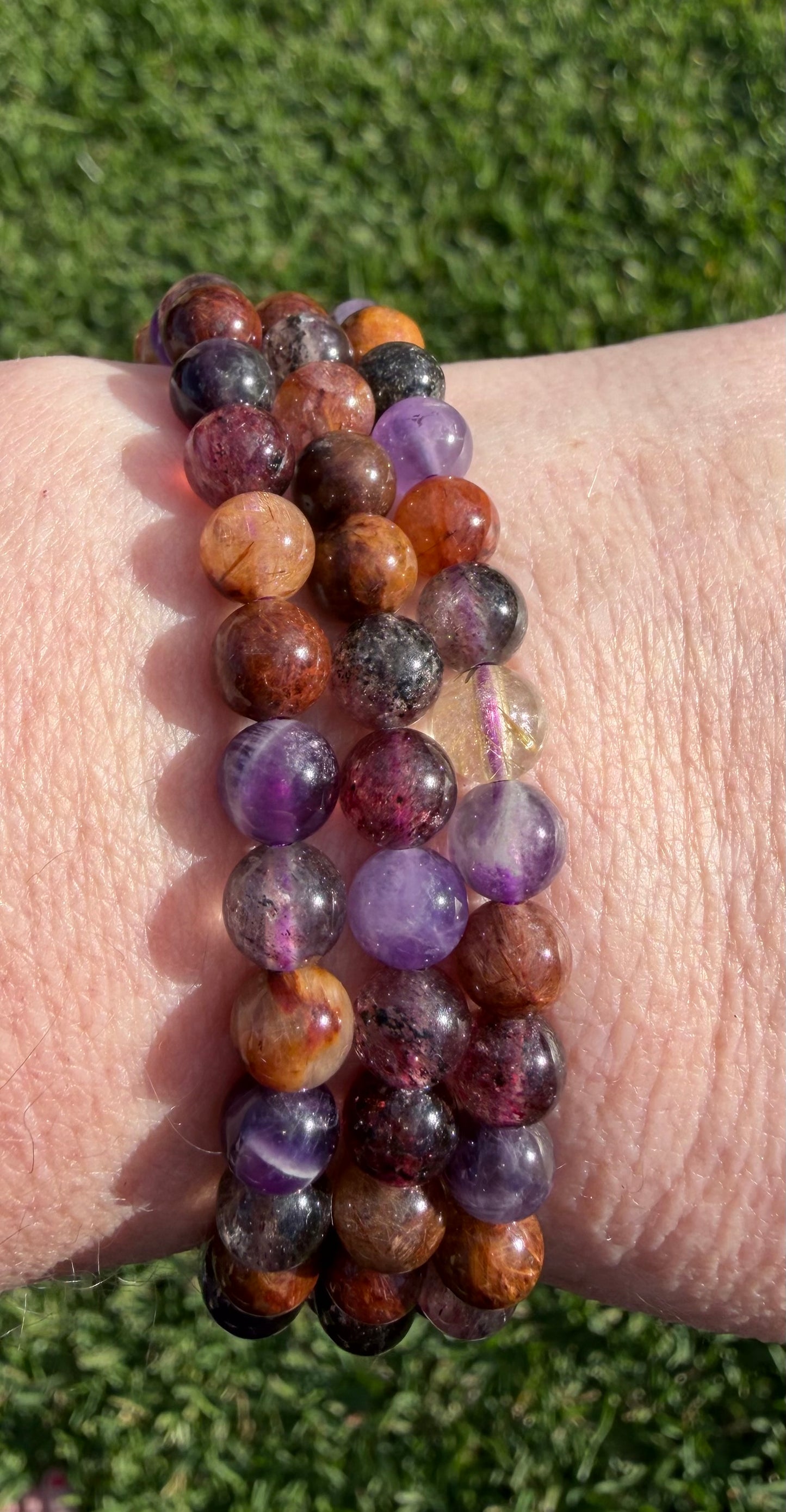 High Quality 6mm Mixed Quartz Bracelet