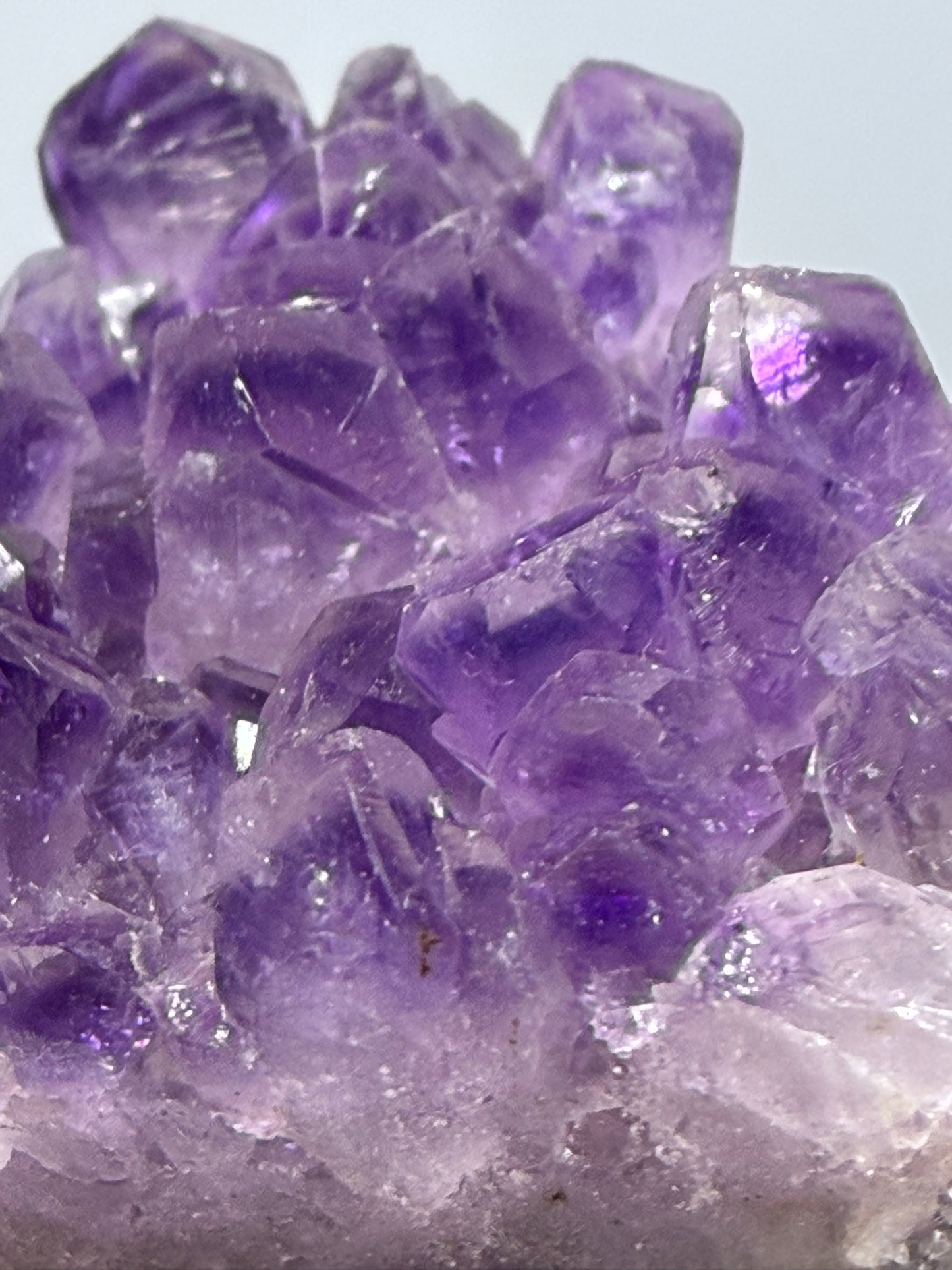 Amethyst Druzy Heart Cluster With Stand (A)