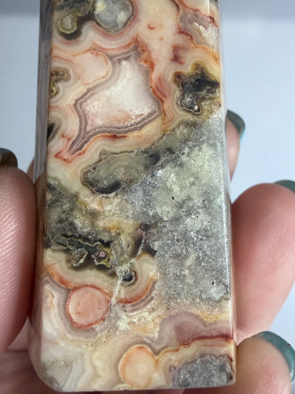Crazy Lace Agate Tower –  B