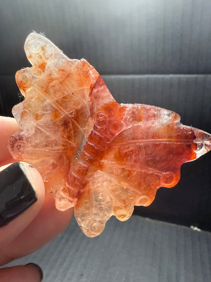 Fire Quartz Butterfly