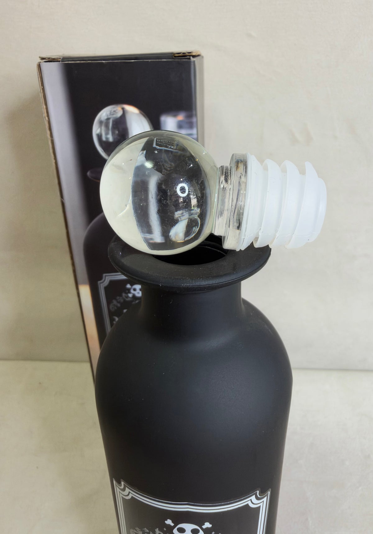 Deadly Poison Glass Potion Bottle