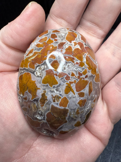 Indonesian Cotton Candy Agate Palm stone