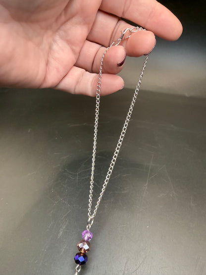 Amethyst & Crystal Butterfly Suncatcher