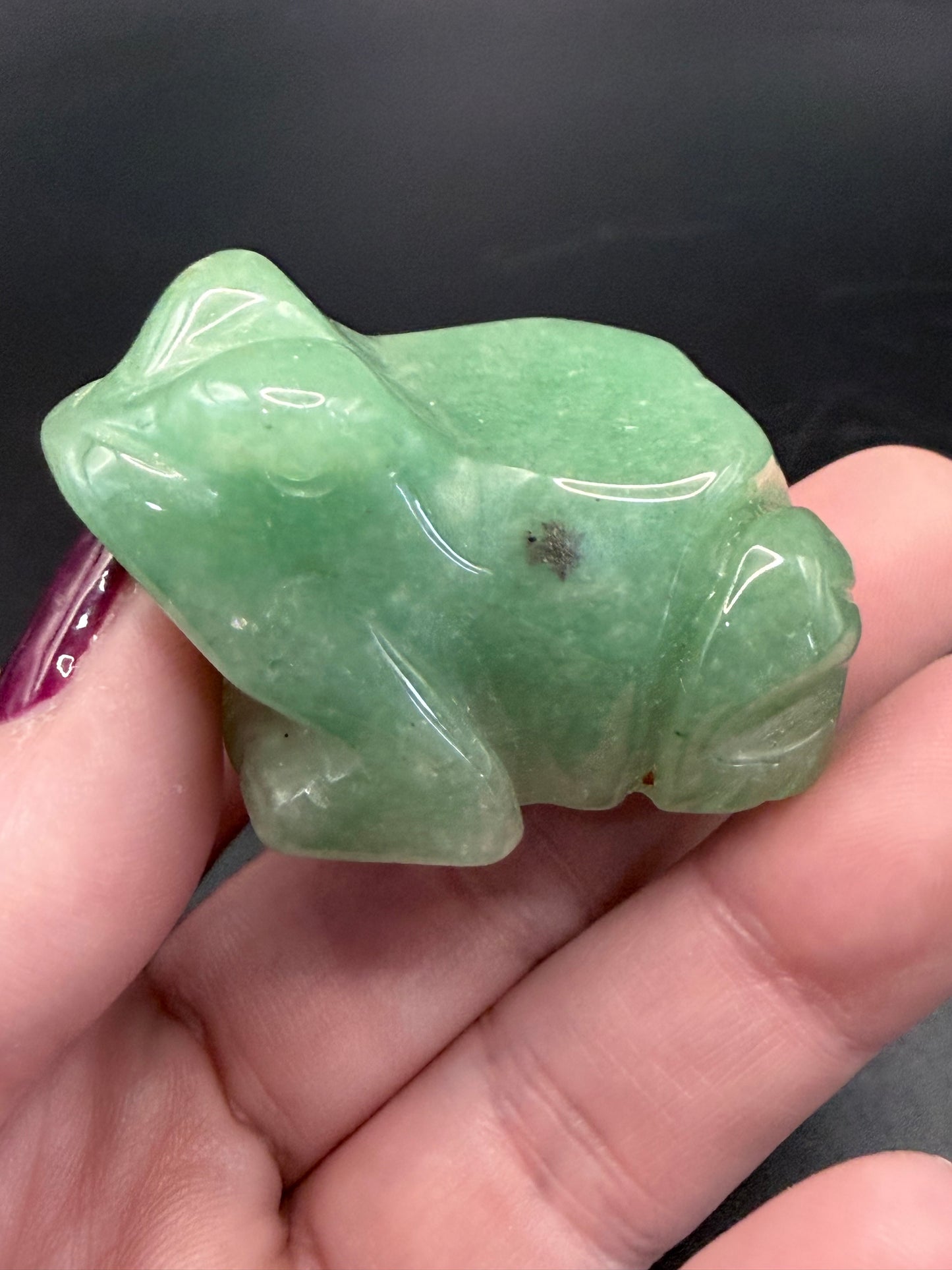 Green Aventurine Frog Carving 5cm