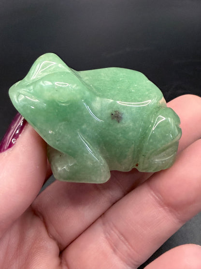 Green Aventurine Frog Carving 5cm