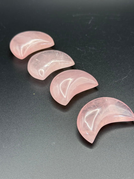 Rose Quartz Moon from Madagascar