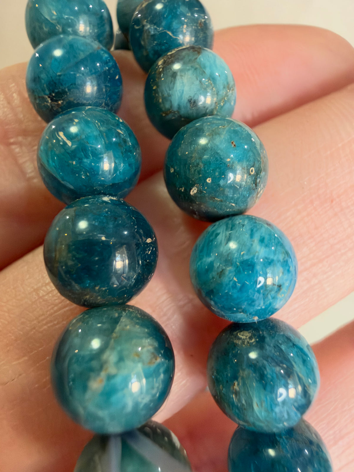 8mm Blue Apatite Bracelet