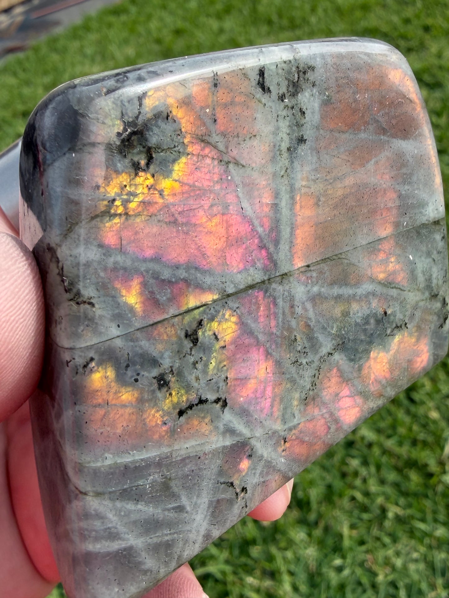 Sunset Flash Labradorite Freeform – 223g