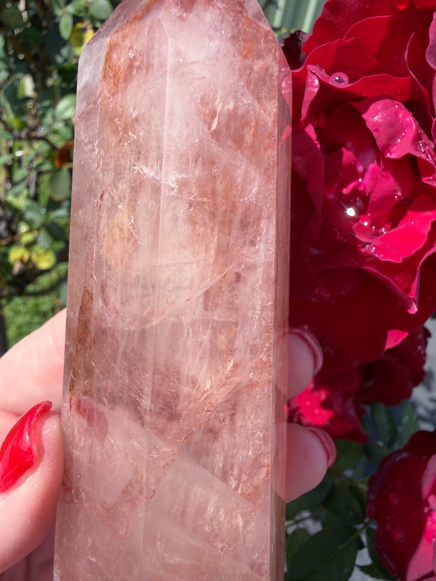 Fire Quartz Tower – 13cm | 355g
