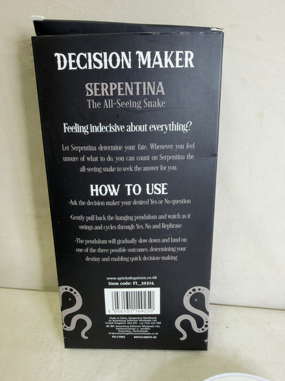 Serpentina Snake Pendulum Decision Maker