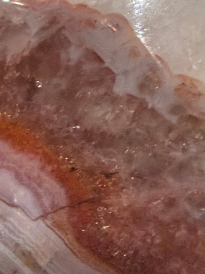 Amethyst & Banded Agate Heart 93g | 6.3 × 5.7 cm | Self-Standing G