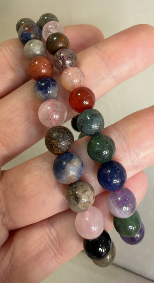 8mm Mixed Stone Bracelet