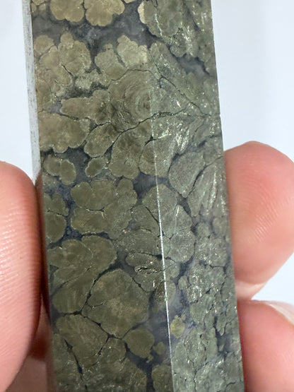 Marcasite in Agate Crystal Tower – 10cm | 158g