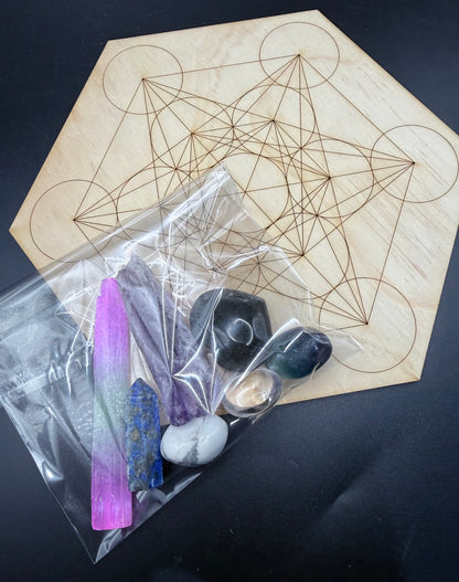 20cm Spiritual Crystal Grid Set