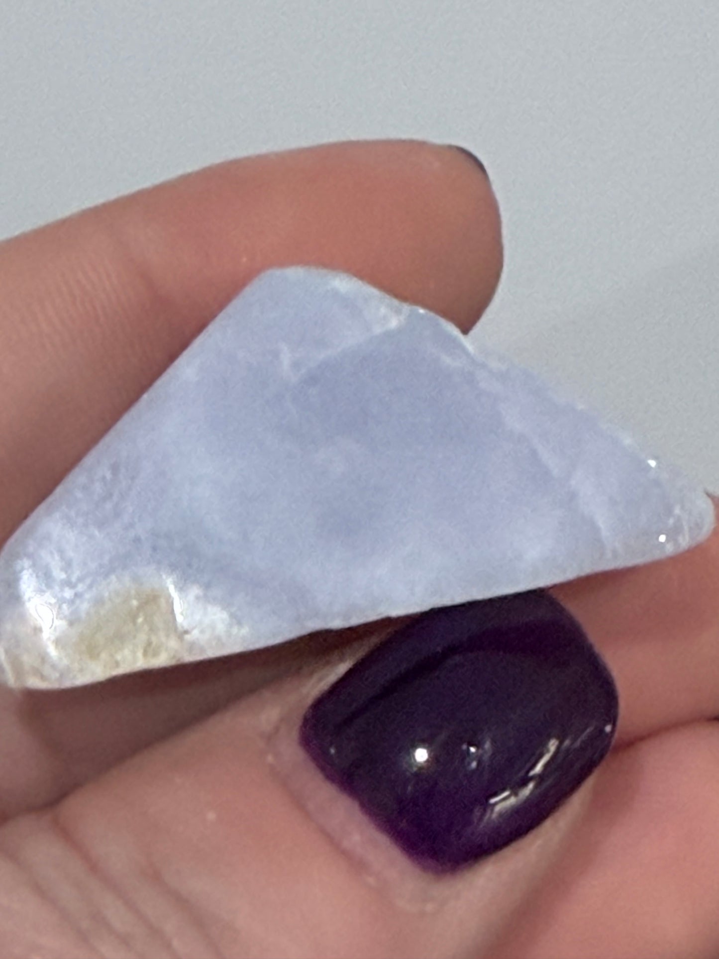 Blue Lace Agate Mini Freeform with Druzy F