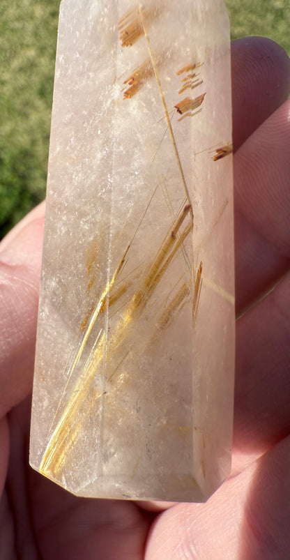 Golden Rutile Quartz Towers